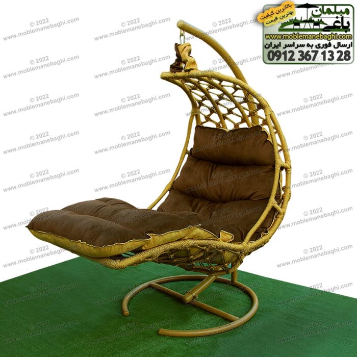 صندلی ریلکسی هلال با تشک دو طرفه مدل خوابیده یا درازکش بسیار نرم و راحت و ریلکس